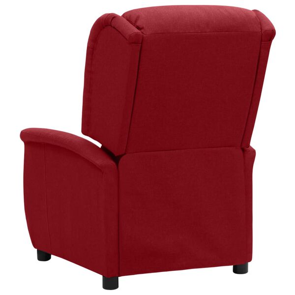 vidaXL Fauteuil inclinable Rouge bordeaux Tissu