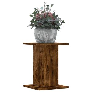 vidaXL Supports pour plantes 2 pcs ch&ecirc;ne fum&eacute; bois d'ing&eacute;nierie