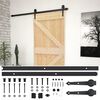 vidaXL Porte coulissante et kit de quincaillerie 100x210 cm Pin massif