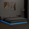 vidaXL Cadre de lit avec lumières LED sans matelas 160x200 cm