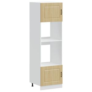 vidaXL Armoires de four 2 pi&egrave;ces "Kalmar" en bois d'ing&eacute;nierie ch&ecirc;ne Sonoma