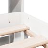 vidaXL Lit bibliothèque sans matelas blanc 180x200 cm bois pin massif