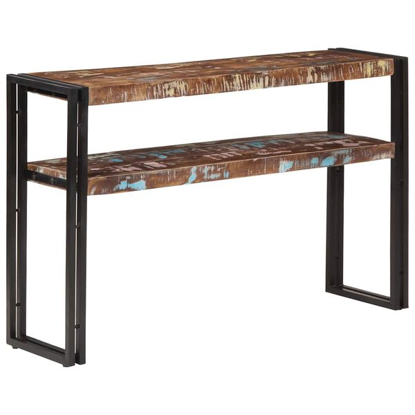 vidaXL Table console 120x30x75 cm Bois de récupération massif
