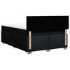 vidaXL Sommier &agrave; lattes de lit avec matelas Noir 140x200 cm Tissu