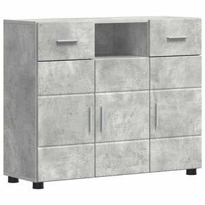 vidaXL Cabinet en Bois avec tiroir Gris b&eacute;ton 88,5 x 30,5 x 73 cm
