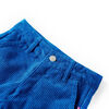 Pantalons pour enfants velours côtelé bleu cobalt 140