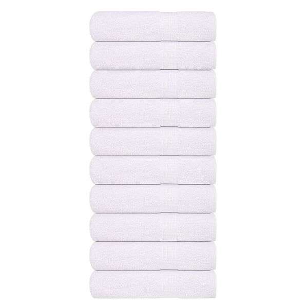 vidaXL Serviettes de bain FROGN 10 pcs blanc 100x150 cm 360 g/m&sup2;