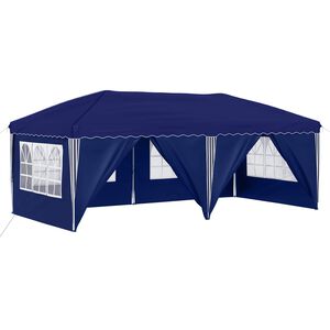 vidaXL Tente de f&ecirc;te pop-up 575 x 288 x 245 cm Bleu