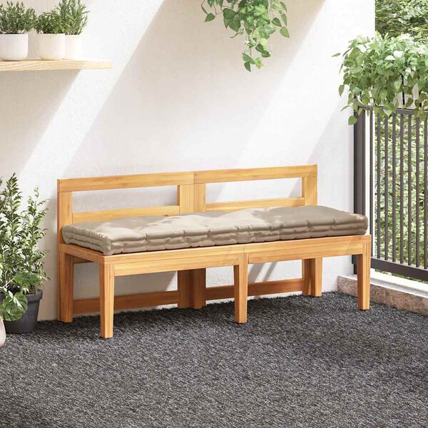 vidaXL Coussin de plancher de palette Coton 120x40x7 cm Beige