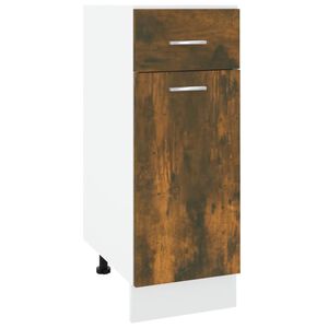 vidaXL Armoire &agrave; tiroirs "Lyon" Ch&ecirc;ne fum&eacute; 30 x 46 x 81,5 cm Bois d'ing&eacute;nierie