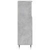 vidaXL Armoire de salle de bain gris béton 30x30x100 cm