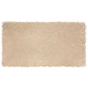 vidaXL Tapis en fausse Tafalla Beige 60 x 110 cm Polyester