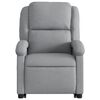 vidaXL Fauteuil de massage inclinable Gris clair Tissu