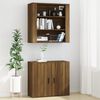 vidaXL Armoire murale Ch&ecirc;ne marron 80x33x80 cm Bois d'ing&eacute;nierie