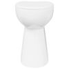 vidaXL Toilette sans rebord 7 cm hauteur suppl&eacute;mentaire Abattant amorti C&eacute;ramique blanche