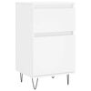 vidaXL Buffets 2 pcs blanc 40x35x70 cm bois d’ingénierie