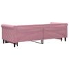 vidaXL Lit de jour avec gigogne sans matelas rose 80x200 cm