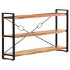 vidaXL Biblioth&egrave;que &agrave; 3 niveaux 140x30x80 cm Bois d'acacia massif