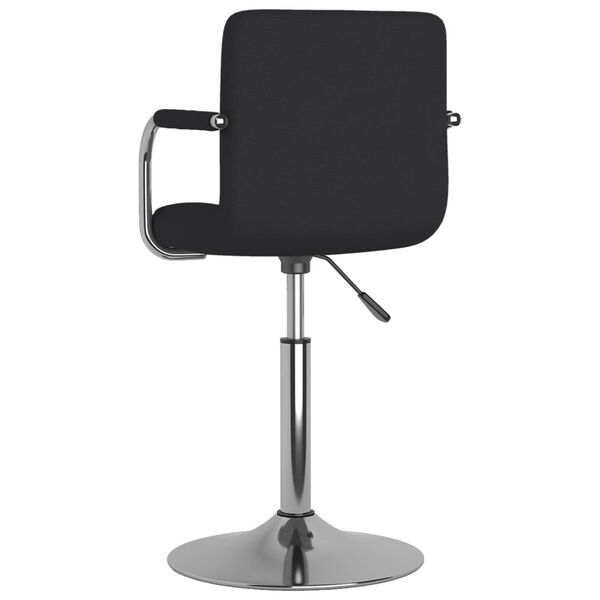 vidaXL Chaise de salle à manger Tissu Noir