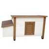 @Pet Poulailler d'ext&eacute;rieur 136x74,5x75 cm Bois Blanc et marron
