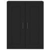vidaXL Armoire murale noir 69,5x34x90 cm bois d'ing&eacute;nierie