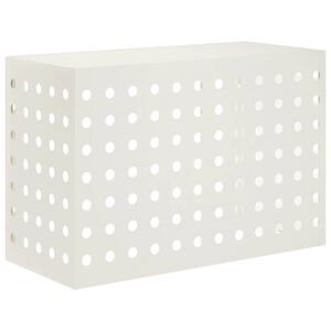 vidaXL Housse de climatiseur Blanc 90 x 40 x 60 cm Acier