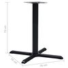 vidaXL Pied de table de bistro noir 76x76x72 cm fonte