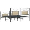 vidaXL Cadre de lit sans matelas ch&ecirc;ne sonoma 140x190 cm