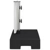 vidaXL Socle de parasol rectangulaire Granite 25 kg Noir