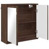 vidaXL Armoire Miroir de Salle de Bain Ch&ecirc;ne brun 60 x 20 x 60 cm
