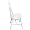 vidaXL Chaises &agrave; manger lot de 4 blanc bois d'h&eacute;v&eacute;a solide