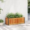 vidaXL Jardini&egrave;re 80x30x27,5 cm bois massif d'acacia et acier