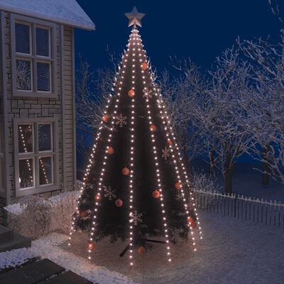 vidaXL Guirlande lumineuse filet d'arbre de Noël 500 LED 500 cm