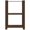 vidaXL Support de rangement &agrave; 3 niveaux marron 60x38x90 cm bois de pin