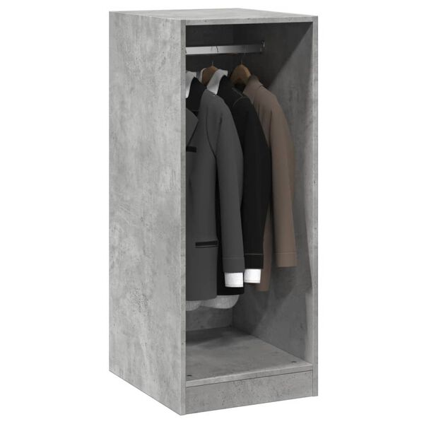 vidaXL Garde-robe gris b&eacute;ton 48x41x102 cm bois d'ing&eacute;nierie