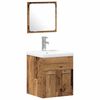 vidaXL Ensemble de mobilier de salle de bain 3 pc Bois ancien