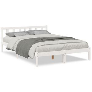vidaXL Cadre de lit extra long sans matelas 160x220 cm bois massif pin
