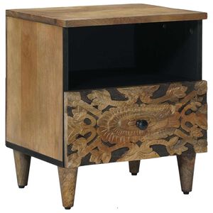 vidaXL Armoire de lit Marron 40 x 33 x 46 cm Bois de mangue massif