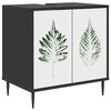 vidaXL Armoire de salle de bain HANAU Ch&ecirc;ne noir 60 x 40 x 61 cm