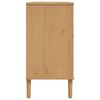 vidaXL Buffet SENJA aspect rotin marron 112x40x80cm bois massif de pin