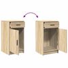 vidaXL Table de Toilette avec tiroir 2 pcs Marron 40 x 41 x 75 cm