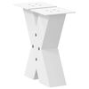 vidaXL Pieds de table basse en forme de X, 2 pi&egrave;ces, blanc, 30 x (30-31) cm, acier