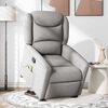 vidaXL Fauteuil de massage inclinable gris nuage tissu