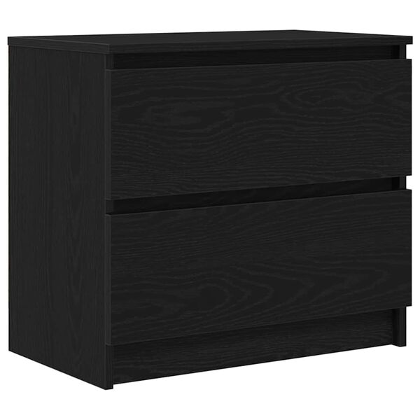 vidaXL Meuble TV noir 60x35x54 cm bois d'ingénierie