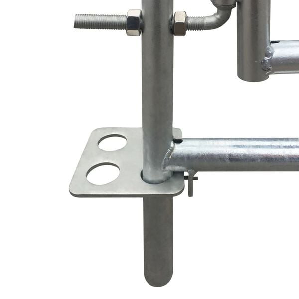 vidaXL Bergerie 4 panneaux Acier galvanisé 183 x 183 x 92 cm