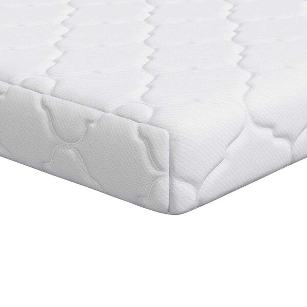 vidaXL Matelas Blanc 80 x 160 cm Tissu jacquard