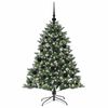 vidaXL Sapin de Noël artificiel avec 150 LED Vert 85 x 85 x 120 cm