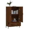 vidaXL Buffet haut ch&ecirc;ne marron 69,5x31x115 cm bois d'ing&eacute;nierie