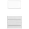 vidaXL Ensemble de meubles de salle de bain 2 pcs Blanc brillant