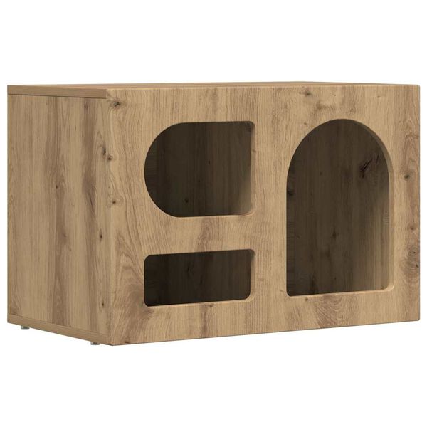 vidaXL Meuble TV Ch&ecirc;ne artisanal 60 x 35 x 40 cm Bois d'ing&eacute;nierie